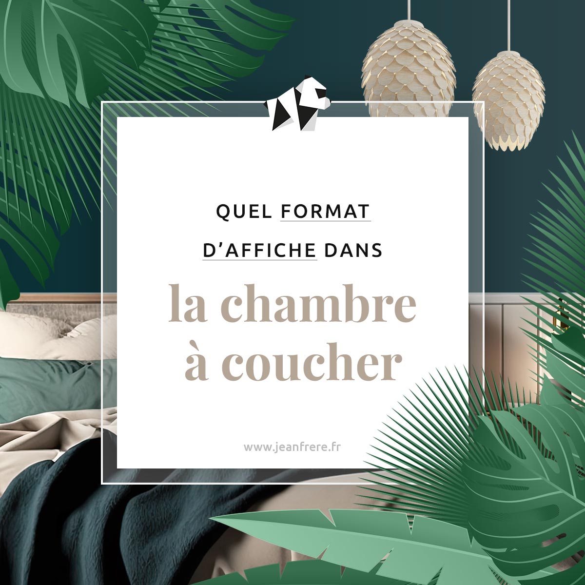 Guide format affiche chambre à coucher